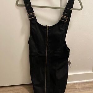Free people black overall dress
